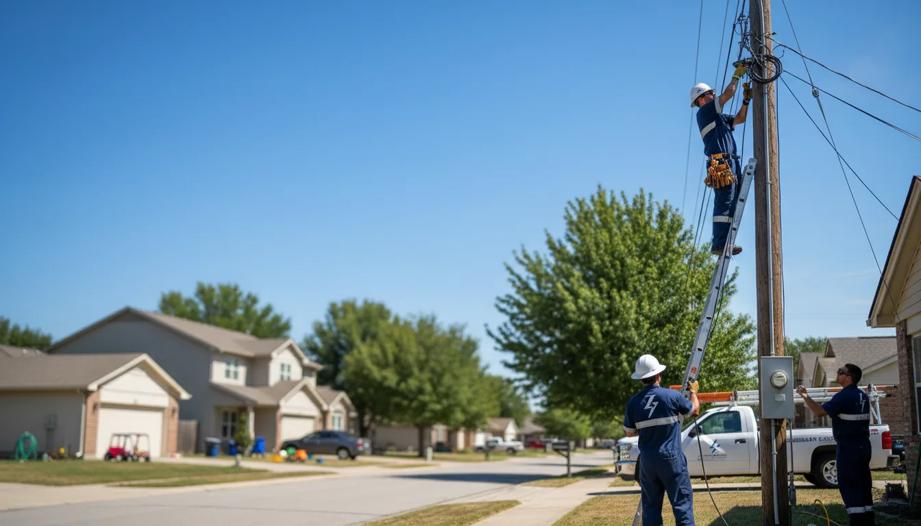 Residential electrician providing installation services in Roanoke, LA